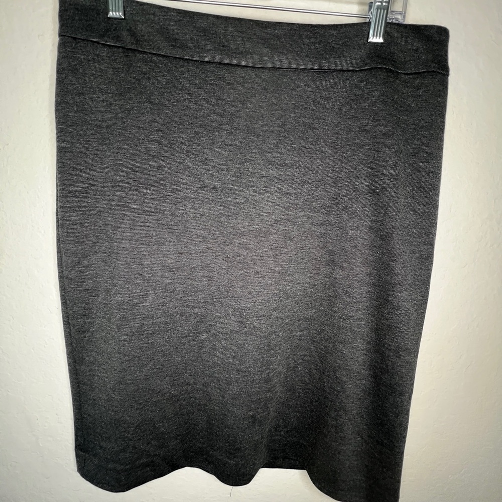 Jones New York Collection Women’s Gray Pencil Stretch Skirt Sz 12 Office Casual